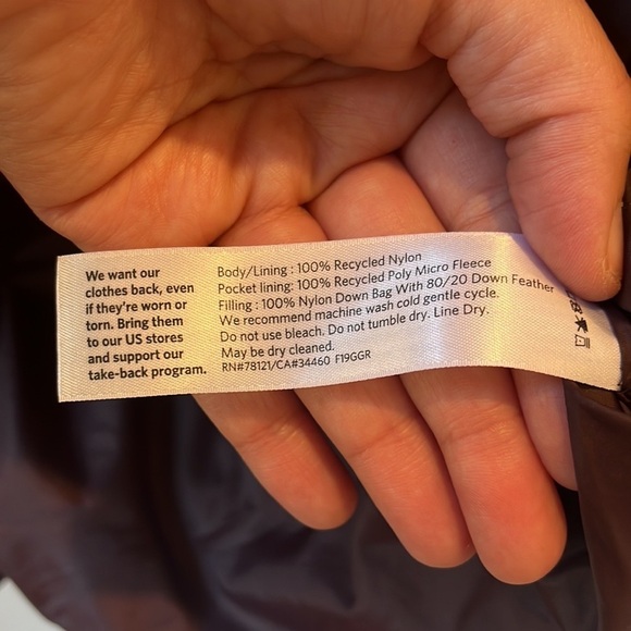 Eileen Fisher Classic Funnel Neck Down Parka Long‎ Puffer Oversize Plush Size S - Picture 14 of 15